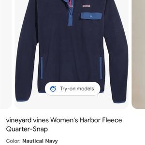 Vineyard vines harbor half zip sweatshirt